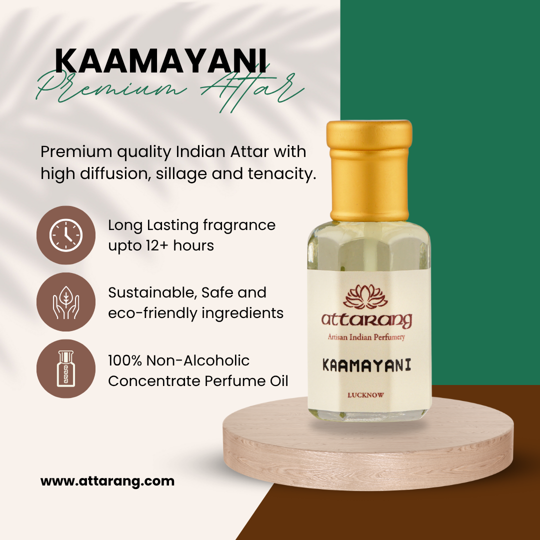 Kaamayani Attar | Mandarin, Peony, Rose, | Attar 10ml