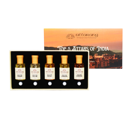 Top 5 Pooja Attars of India | Devotional Fragrances | 5x10ml Attar Set 50ml