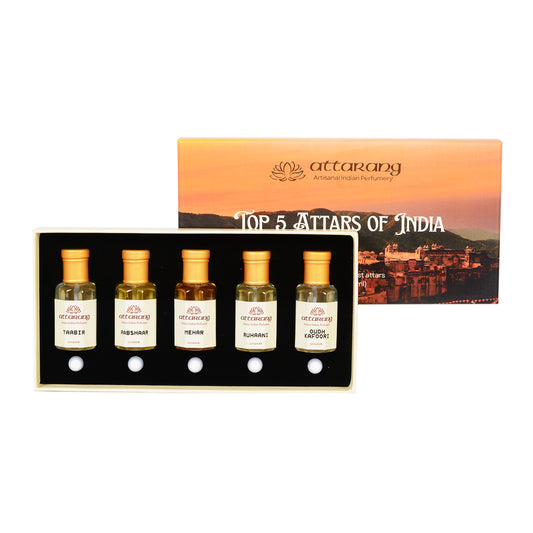 Top 5 Attars of India for Men | Fragrances for Him | 5x10ml Attar Set 50ml