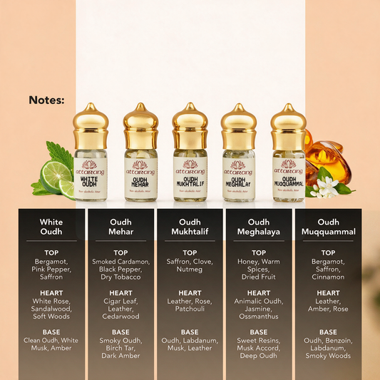 Top 5 Oudh Attars of India (5x3ml) 15ml