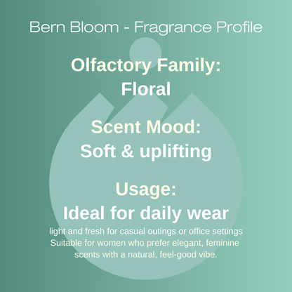 Bern Bloom | Soft floral, Rose, Peony | Perfume Oil 10ml