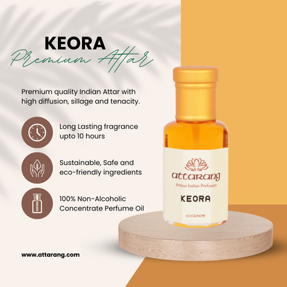 Keora | Premium Keora (Pandanus), Meetha Ittar | Attar 10ml