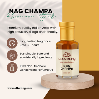 Nag Champa Attar | Plumeria, Champak, Fragipani | Attar 10ml