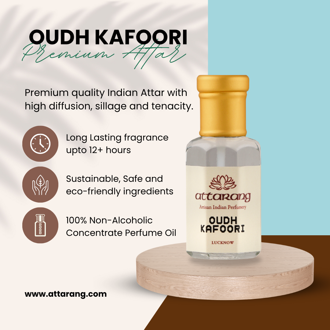 Oudh Kafoori | White Oudh & Rose | Attar 10ml
