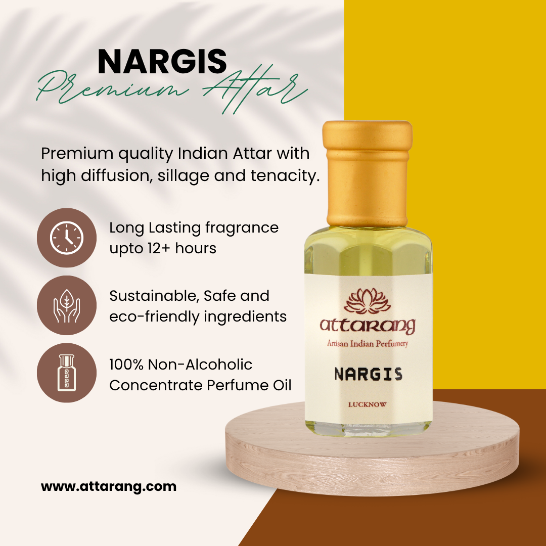 Nargis Attar | Plumeria, Champa, Daffodil | Attar 10ml