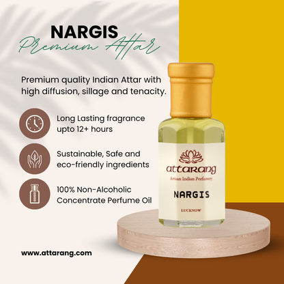 Nargis Attar | Plumeria, Champa, Daffodil | Attar 10ml