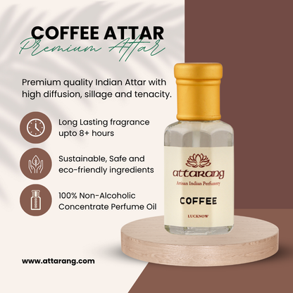 Coffee Attar | Cocoa, Mocha, Chocolate | Attar 10ml