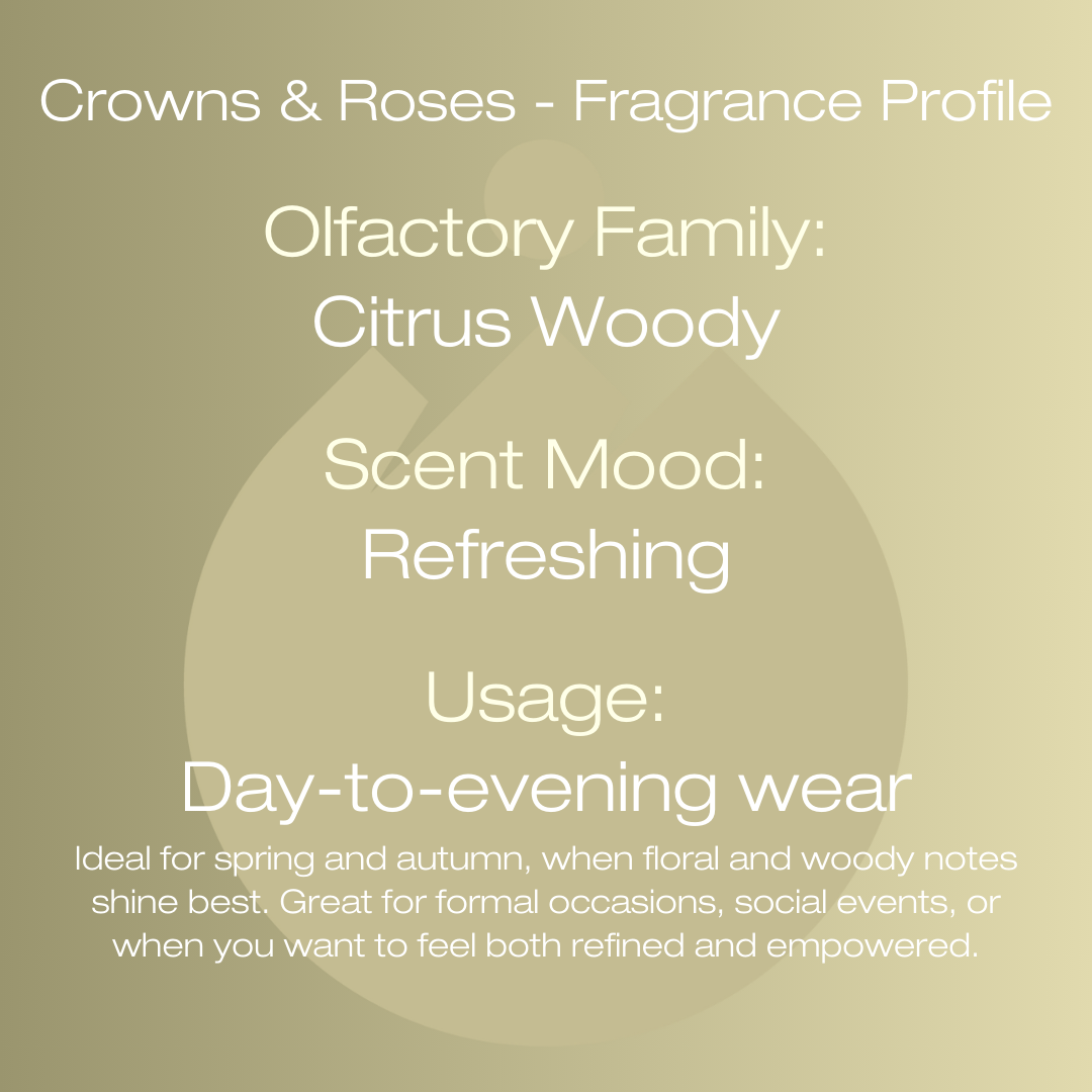 Crowns & Roses | Fresh, Floral, Woody | Pocket-perfume 8ml