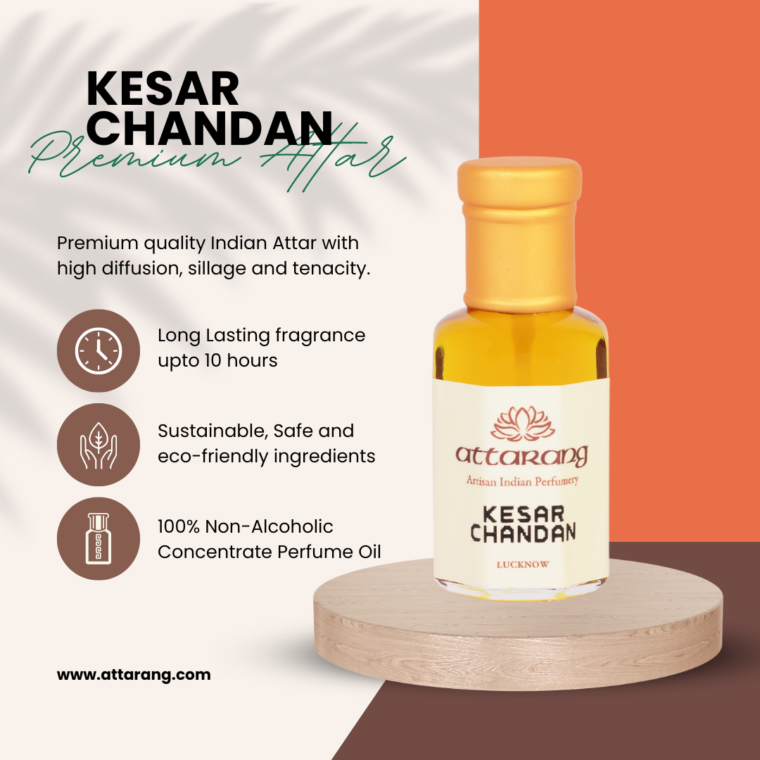 Kesar Chandan |  Saffron Sandalwood | Attar 10ml
