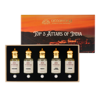 Top 5 Attars of India for Men | Fragrances for Him | 5x10ml Attar Set 50ml