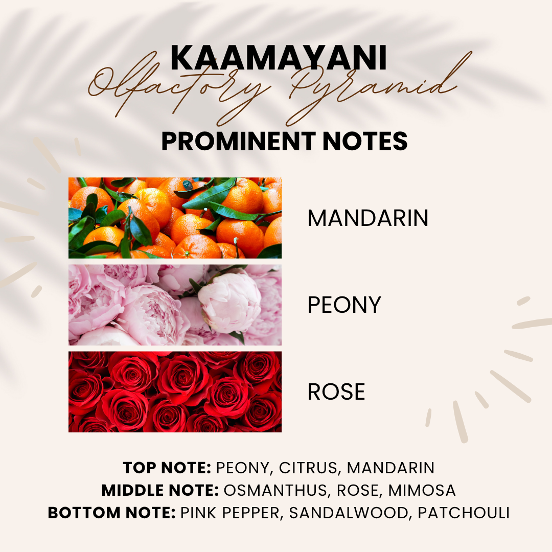 Kaamayani Attar | Mandarin, Peony, Rose, | Attar 10ml