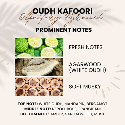 Oudh Kafoori | White Oudh & Rose | Attar 10ml