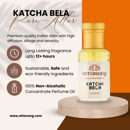 Katcha Bela Attar | Deep Floral, Jasmine Sambac, Mogra buds | Attar 10ml