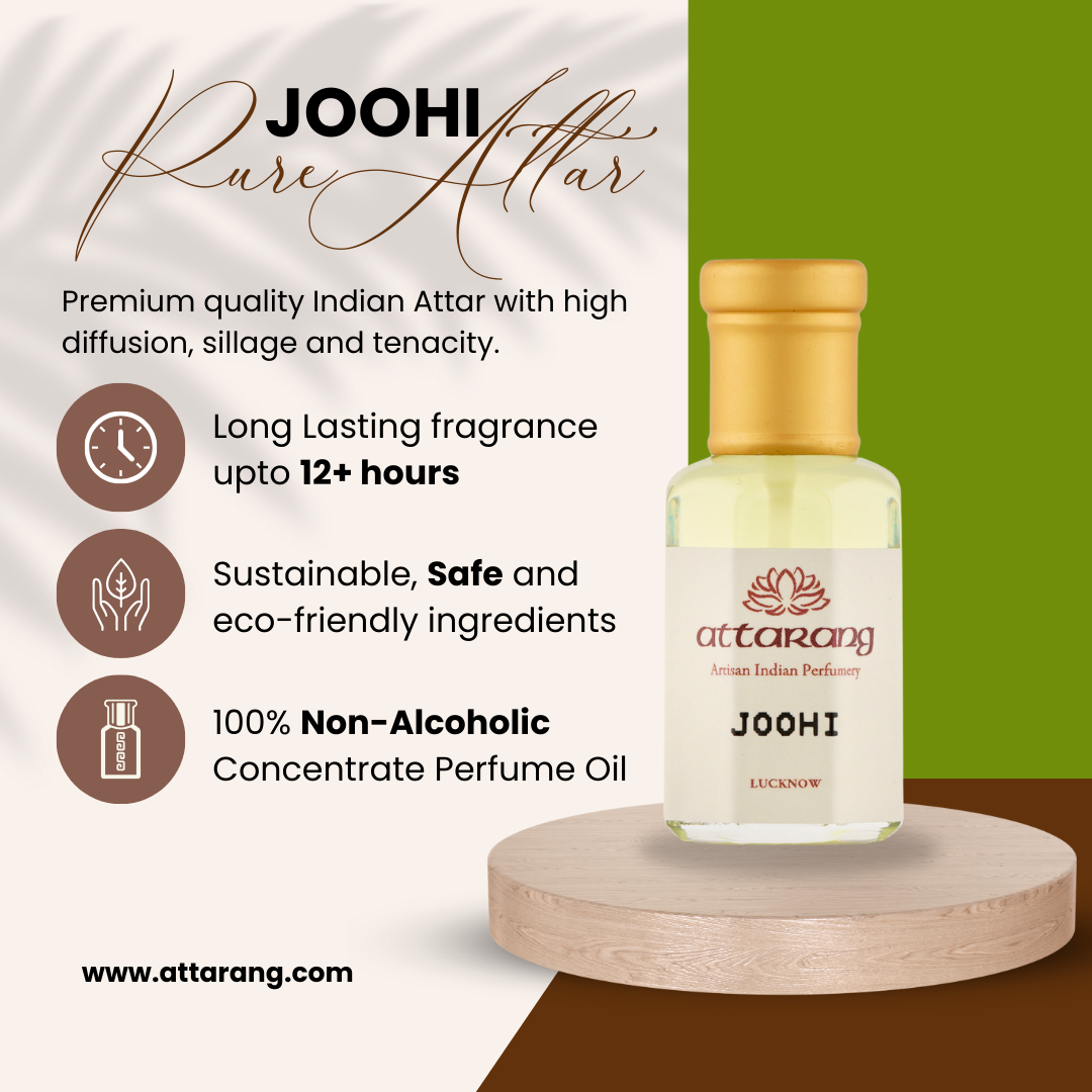 Joohi | Juhi, Jasminum auriculatum or Needle Flower Jasmine | Attar 10ml