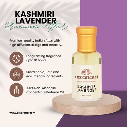 Kashmiri Lavender | Fresh, Camphor-like, Herbaceous | Attar 10ml