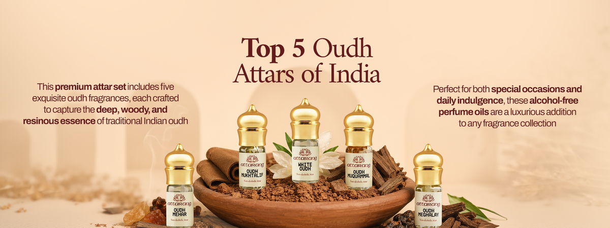 Top 5 Oudh Attars of India (5x3ml) 15ml