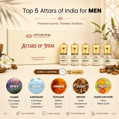 Top 5 Attars of India for Men (5x3ml) 15ml