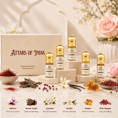 Top 5 Women Attars of India (5x3ml) 15ml
