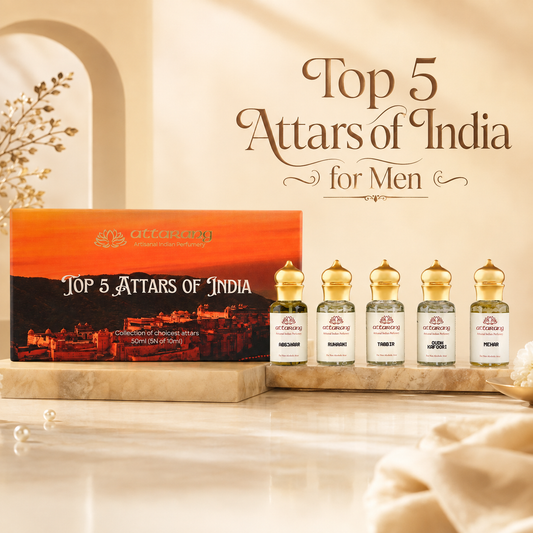 Top 5 Attars of India for Men | Fragrances for Him | 5x10ml Attar Set 50ml