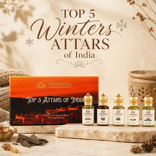 Top 5 Winters Attars of India | Warm, Woody, Mysterious | 5x10ml Attar Set 50ml