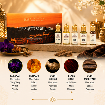 Top 5 Winters Attars of India | Warm, Woody, Mysterious | 5x10ml Attar Set 50ml