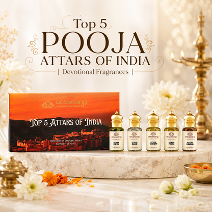 Top 5 Pooja Attars of India | Devotional Fragrances | 5x10ml Attar Set 50ml