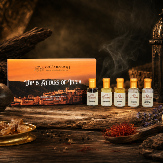 Top 5 Attars of India for Men | Fragrances for Him | 5x10ml Attar Set 50ml
