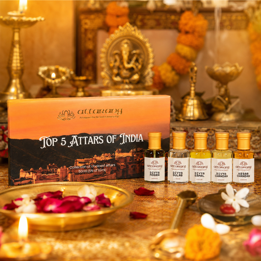 Top 5 Pooja Attars of India | Devotional Fragrances | 5x10ml Attar Set 50ml