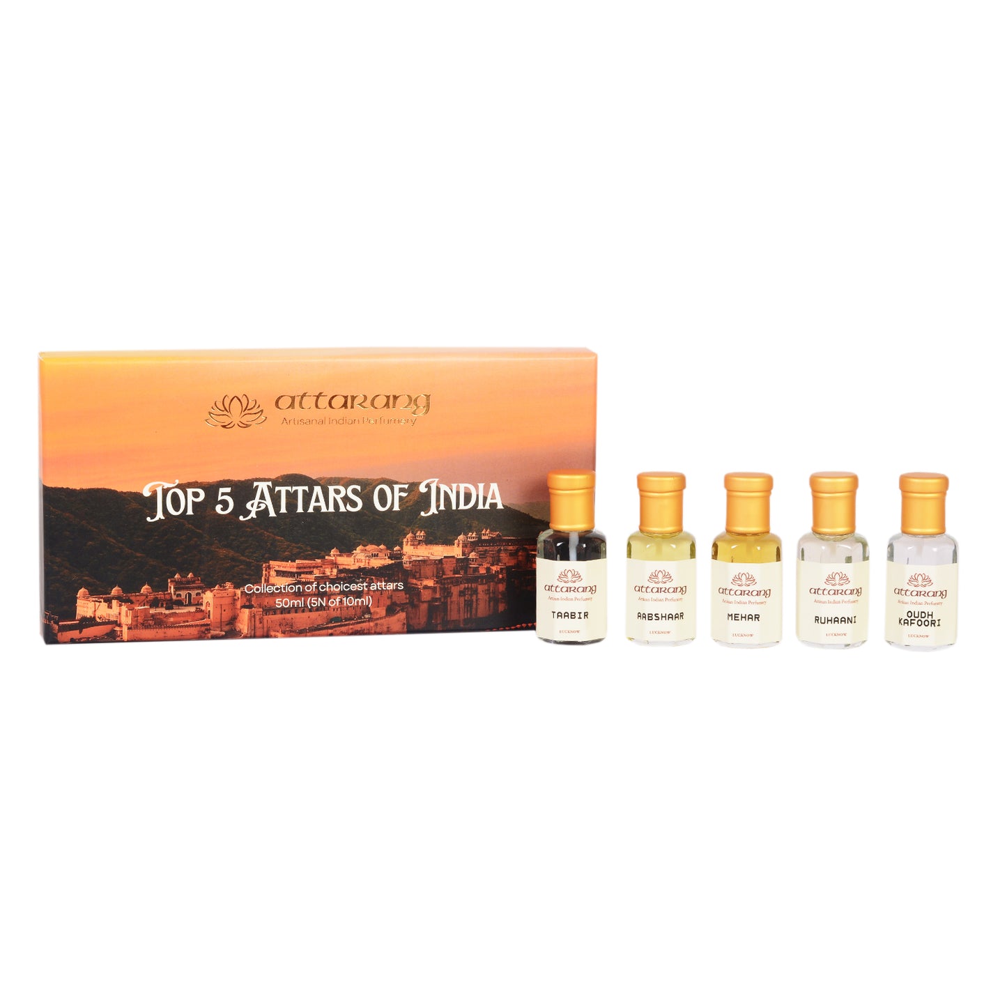 Top 5 Attars of India for Men | Fragrances for Him | 5x10ml Attar Set 50ml
