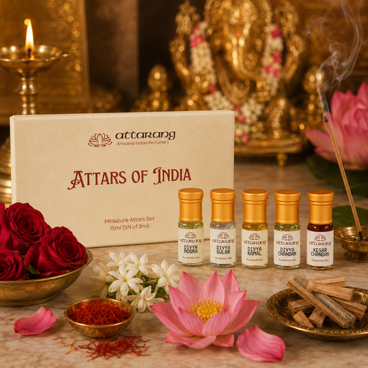 Top 5 Pooja Attars of India (5x3ml) 15ml