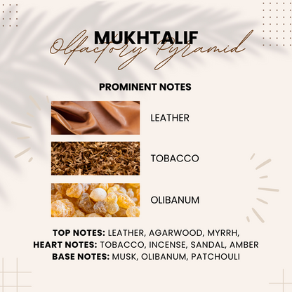 Mukhtalif | Leather, Smoke & Agarwood | Attar 10ml