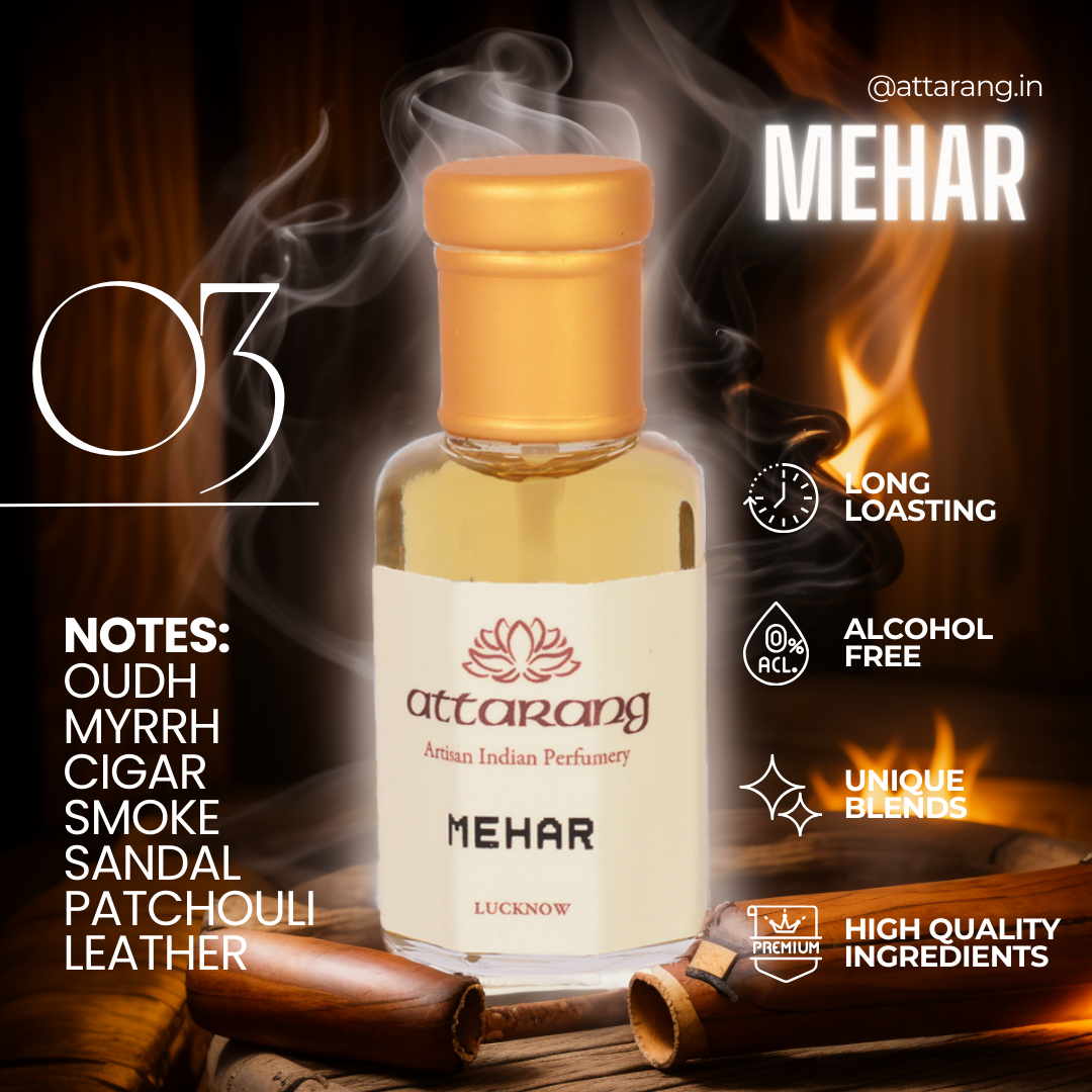 Mehar | Oudh, Smoke, Leather | Attar 10ml