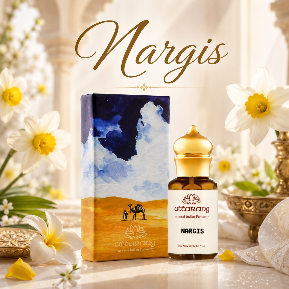 Nargis Attar | Plumeria, Champa, Daffodil | Attar 10ml