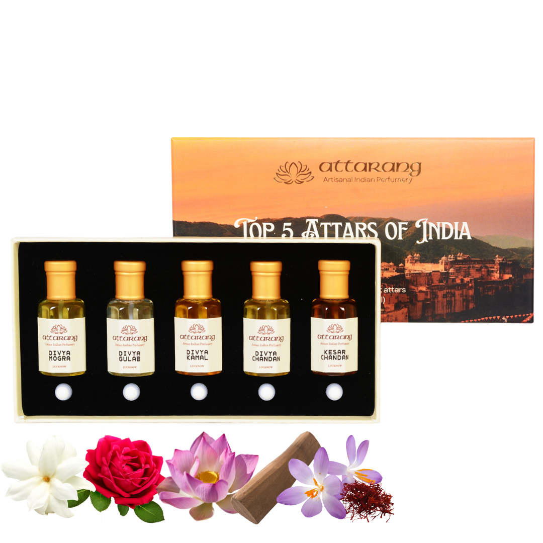 Top 5 Pooja Attars of India | Devotional Fragrances | 5x10ml Attar Set 50ml