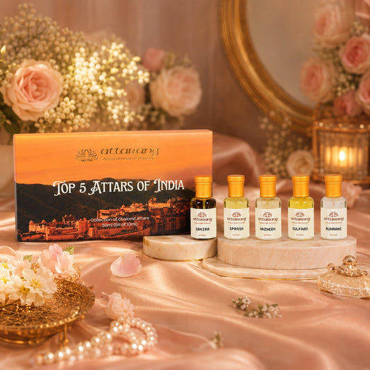 Top 5 Attars of India for Women | Fragrances for Her | 5x10ml Attar Set 50ml