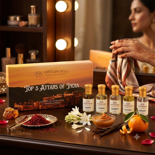 Top 5 Attars of India for Women | Fragrances for Her | 5x10ml Attar Set 50ml
