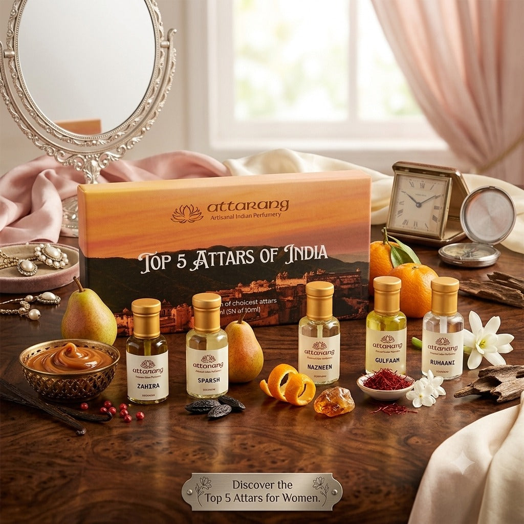 Top 5 Attars of India for Women | Fragrances for Her | 5x10ml Attar Set 50ml