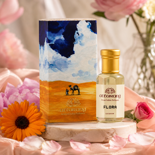 Flora Attar | Mandarin, Peony, Rose, | Attar 10ml