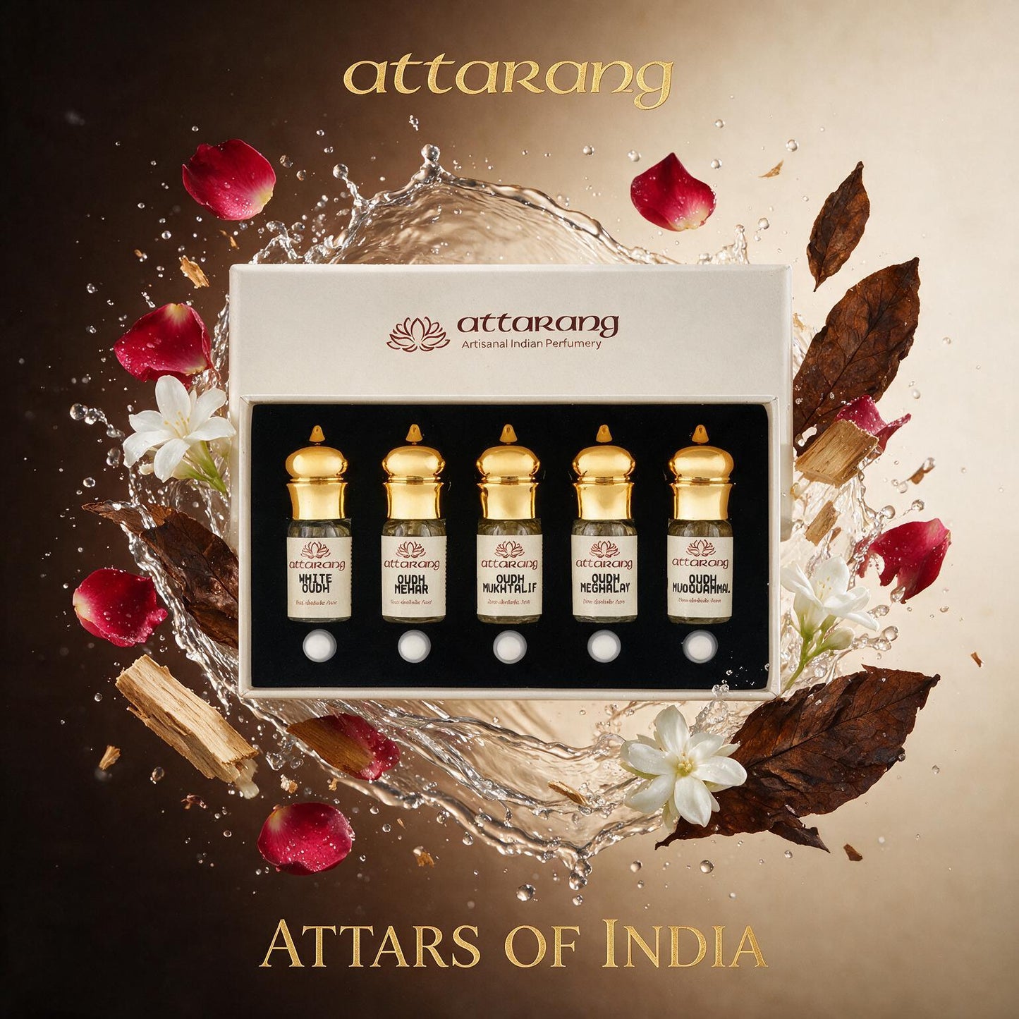 Top 5 Oudh Attars of India (5x3ml) 15ml