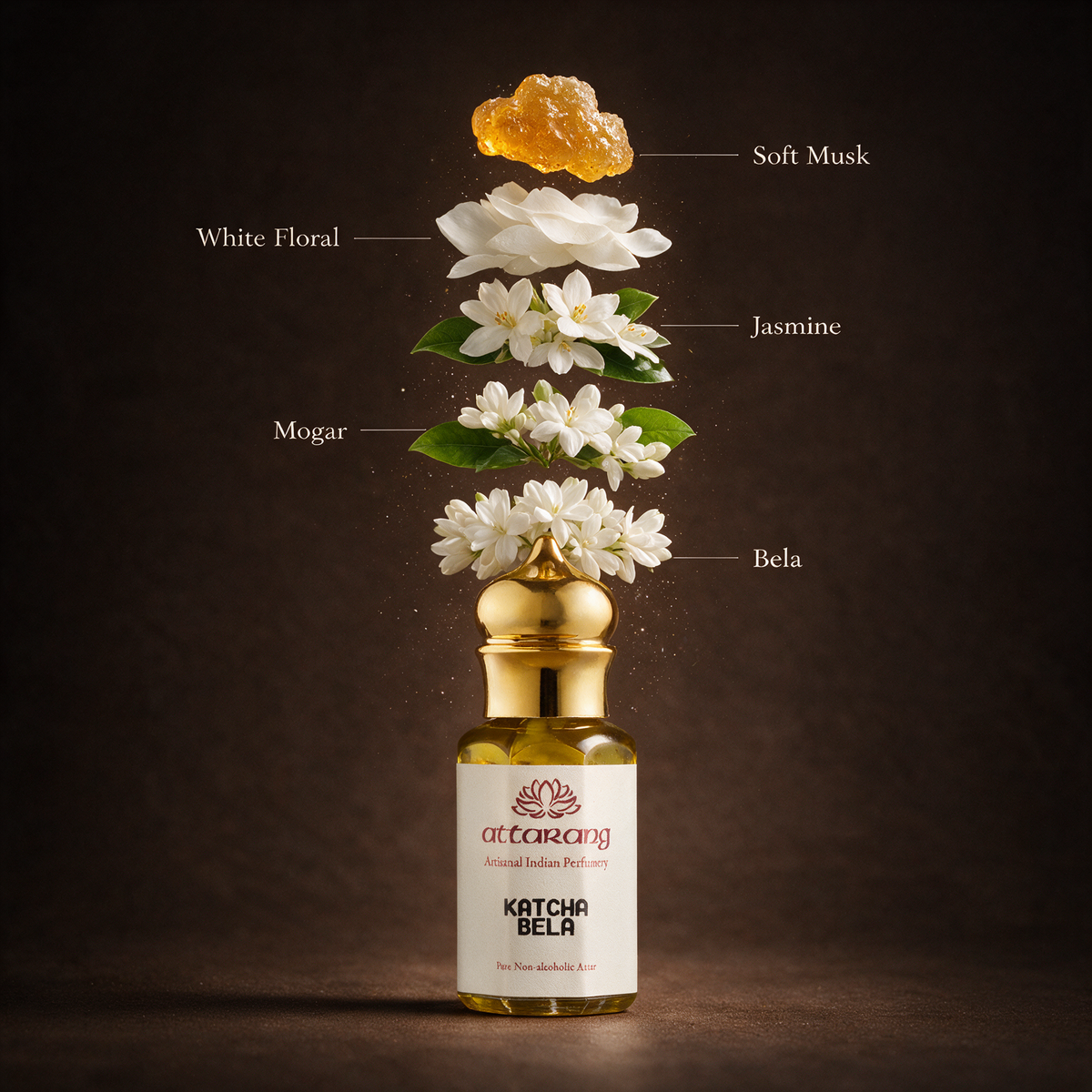 Katcha Bela Attar | Deep Floral, Jasmine Sambac, Mogra buds | Attar 10ml