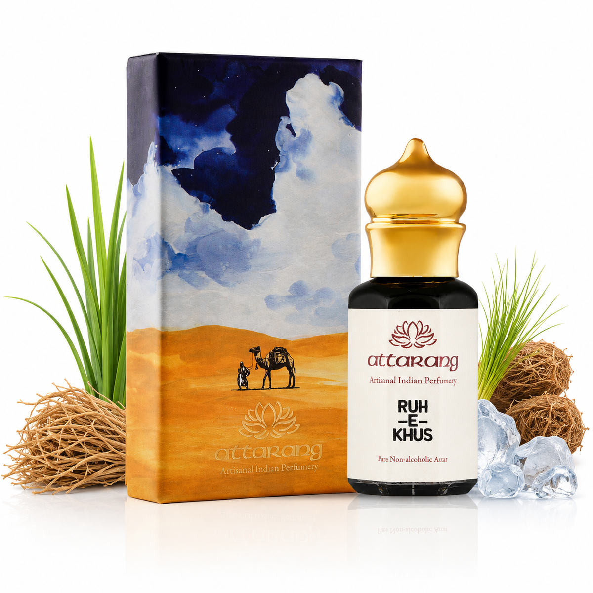 Ruh-e-Khus | Khus, Vetiver Root, Cool Notes | Attar 10ml