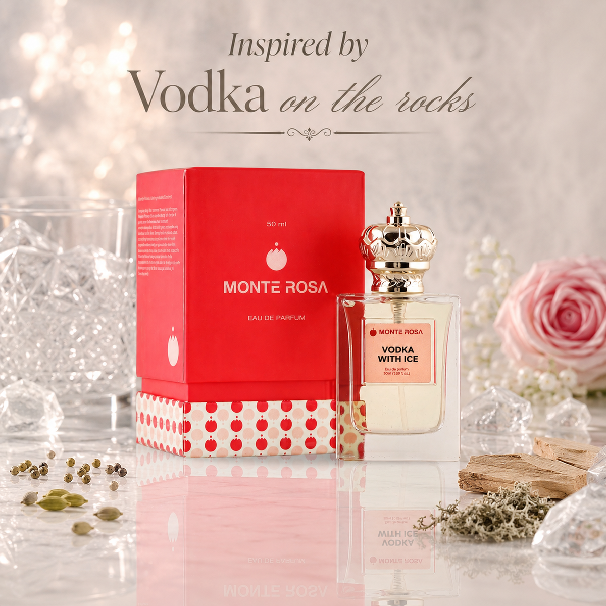 MonteRosa Vodka with Ice | EDP 50ml