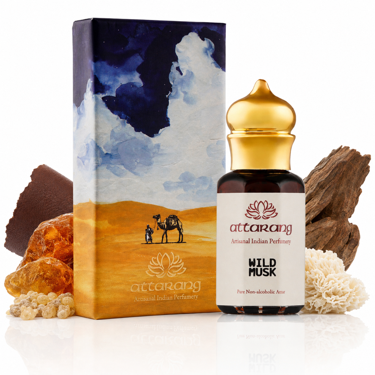 Wild Musk Attar | Musk, Olibanum & Leather Notes | 10ml