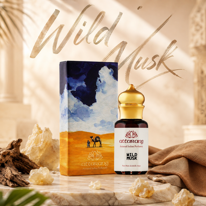 Wild Musk Attar | Musk, Olibanum & Leather Notes | 10ml
